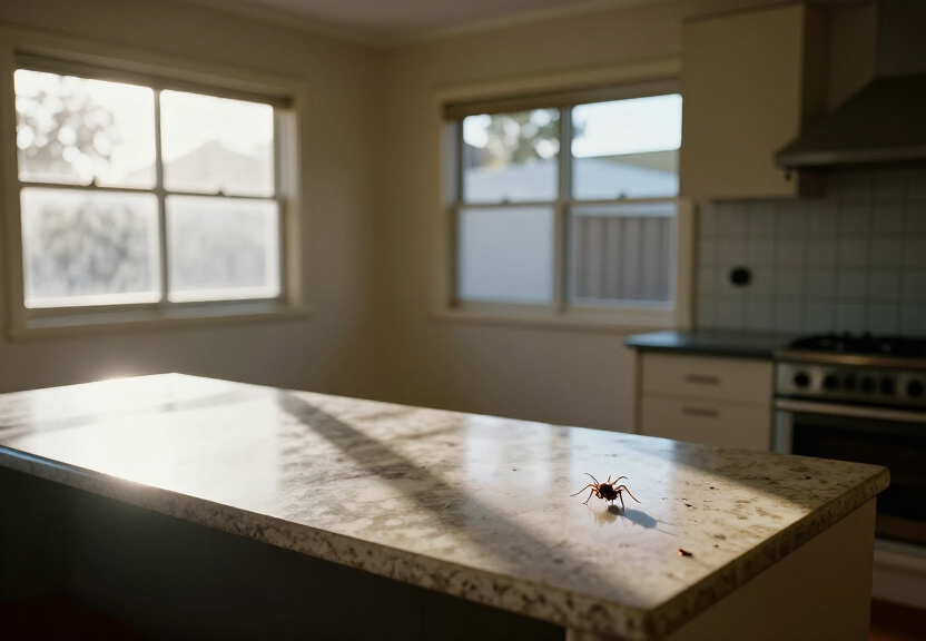 Termite damage in a Greenfield Park home before treatment